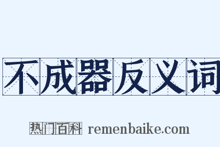 不成器反义词是什么意思的图片